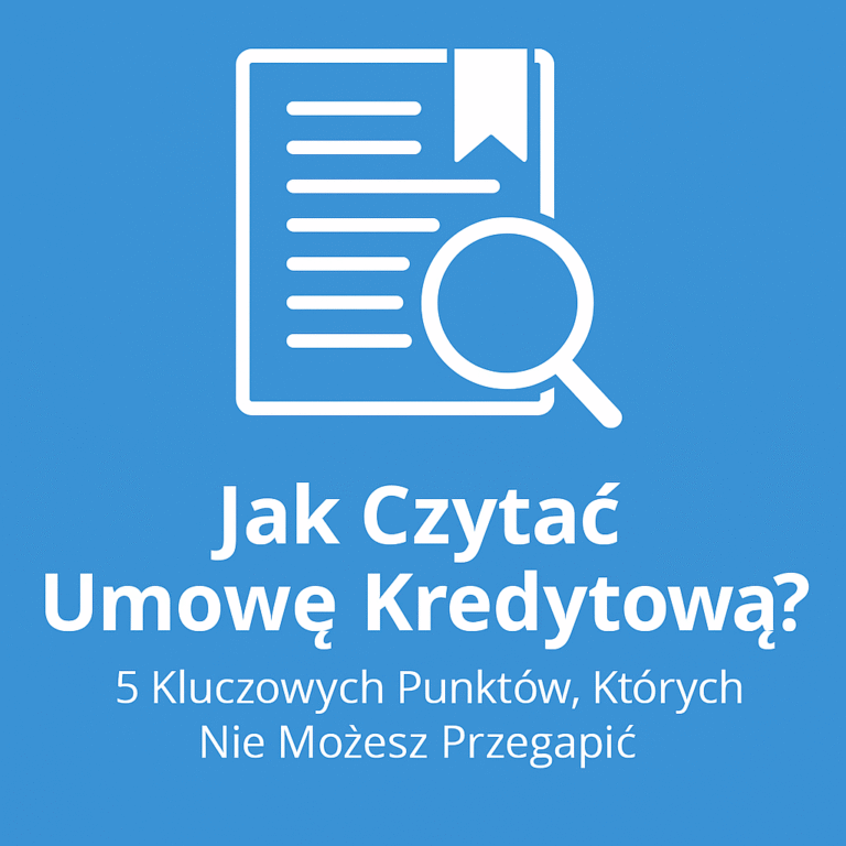 Jak Czytać Umowę Kredytową? 5 Kluczowych Punktów, Których Nie Możesz Przegapić